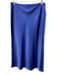 Trina Turk Size 6 Blue Polyester Satin Zip Close Skirt Blue / 6