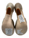 Tamara Mellon Shoe Size 6 Gold Leather & Synthetic Block Heel Glitter Sandals Gold / 6