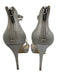 Badgley Mischka Shoe Size 7.5 Silver Synthetic Glitter Stiletto Open Toe Sandals Silver / 7.5