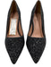 Linea Paolo Shoe Size 7.5 Black Textile Glitter Pointed Toe Pumps Black / 7.5