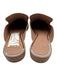 Linea Paolo Shoe Size 8M Brown Leather Chain Link Pointed Toe Slip On Flats Brown / 8M