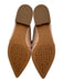 Linea Paolo Shoe Size 8M Brown Leather Chain Link Pointed Toe Slip On Flats Brown / 8M