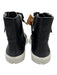 Linea Paolo Shoe Size 8M Black Leather Lace Up High Top Zip Close Shoes Black / 8M