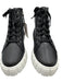 Linea Paolo Shoe Size 8M Black Leather Lace Up High Top Zip Close Shoes Black / 8M