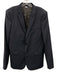 The Kooples NWT Navy Blue Wool Solid 2 Button Men's Blazer Navy Blue / 50