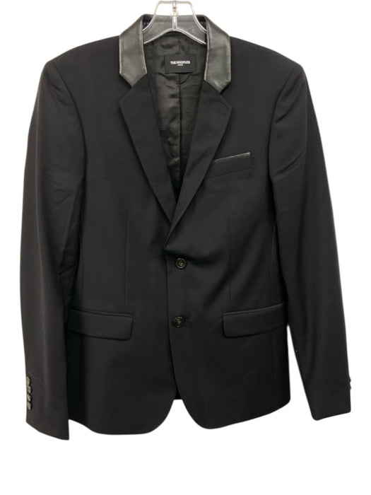 The Kooples NWT Black Wool Solid 2 Button Men's Blazer Black / 44