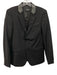 The Kooples NWT Black Wool Solid 2 Button Men's Blazer Black / 44