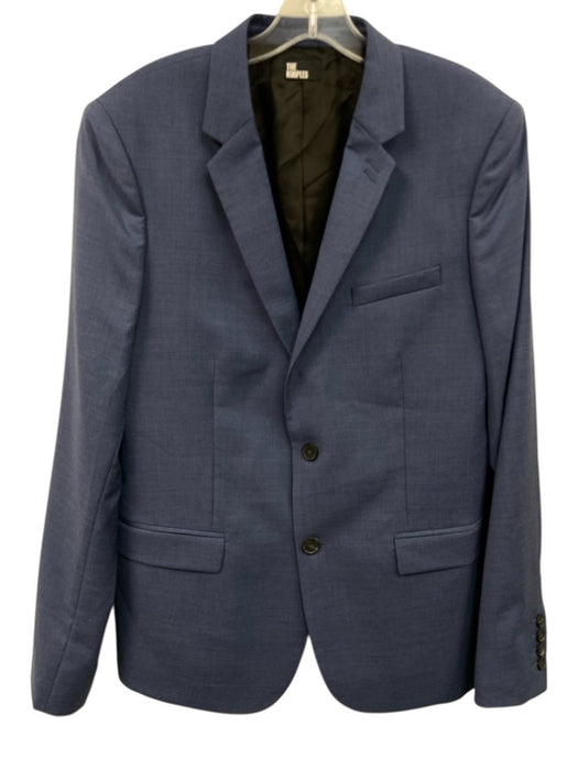 The Kooples NWT Blue Wool Solid 2 Button Men's Blazer Blue / 48