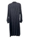 Halogen Size 1 Black Polyester Long Sleeve Button Up Collar Maxi Dress Black / 1