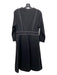 L.K. Bennett Size 8 Black & White Viscose & Polyamide Whip Stitch Back Zip Dress Black & White / 8