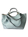 Sondra Roberts Baby Blue Leather Magnetic Closure Bag Baby Blue