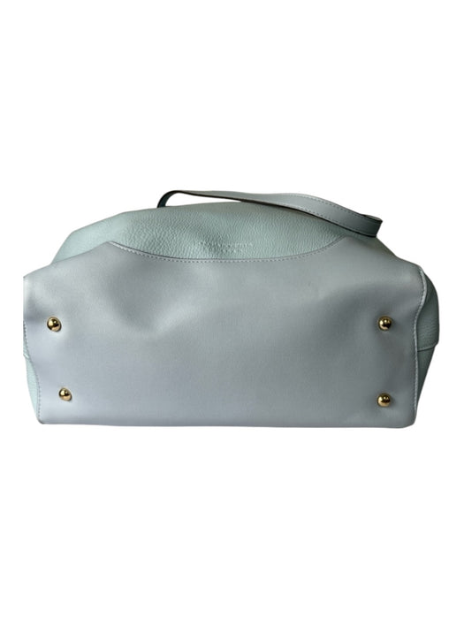 Sondra Roberts Baby Blue Leather Magnetic Closure Bag Baby Blue