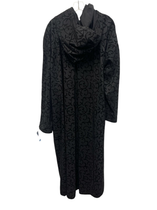 Mycra Pac Size M/L Black Nylon & Polyester Open Hood Buttons Jacket Black / M/L