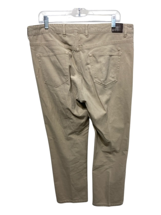 Peter Millar Size 35 Tan Cotton Blend Solid Khakis Men's Pants 35