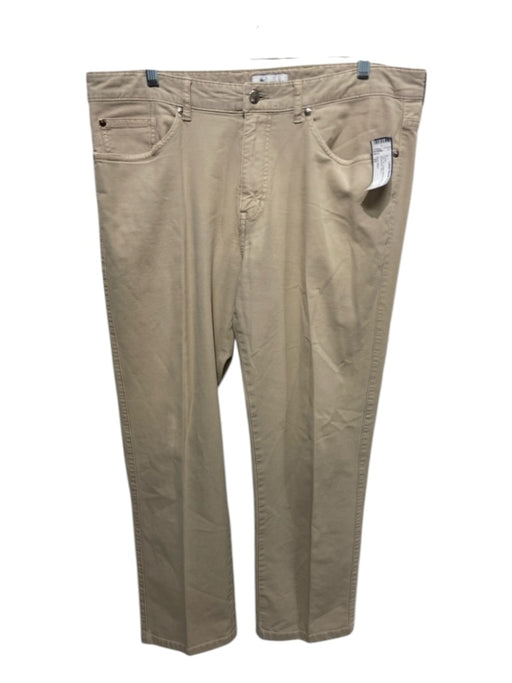 Peter Millar Size 35 Tan Cotton Blend Solid Khakis Men's Pants 35