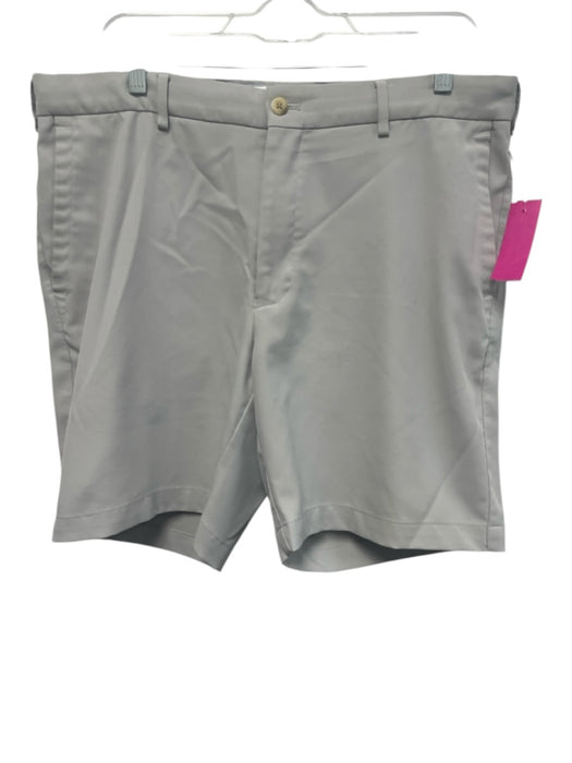 Peter Millar Size 35 Beige Synthetic Solid Athletic Khakis Men's Shorts Beige / 35