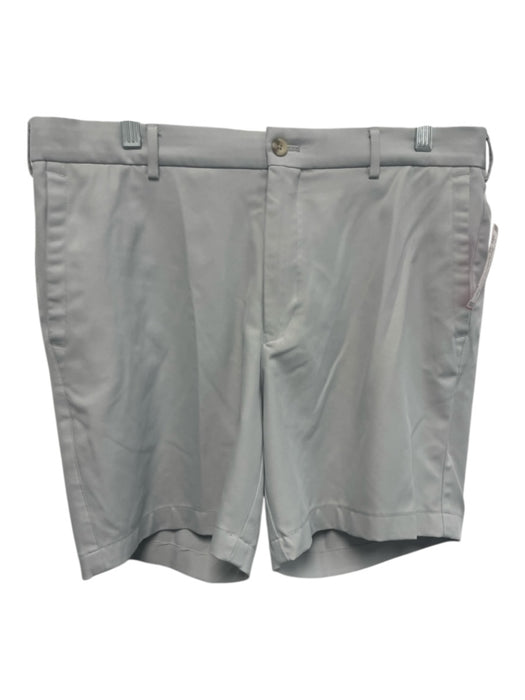 Peter Millar Size 35 Beige Synthetic Solid Athletic Khakis Men's Shorts Beige / 35
