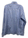 Peter Millar Size L Light Blue & Pink Print Cotton Blend Plaid Long Sleeve Shirt L