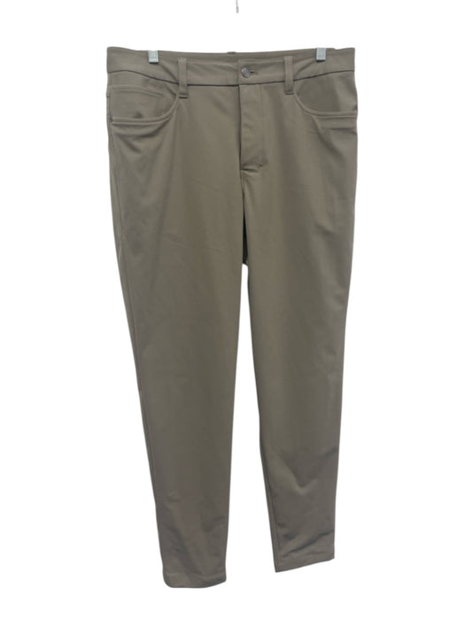 Lululemon Size 32 Brown Polyester Blend Solid Athleisure Men's Pants Brown / 32