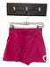 Queen of Sparkles Size M Pink Cotton High Waist Heart Drawstring Shorts Pink / M