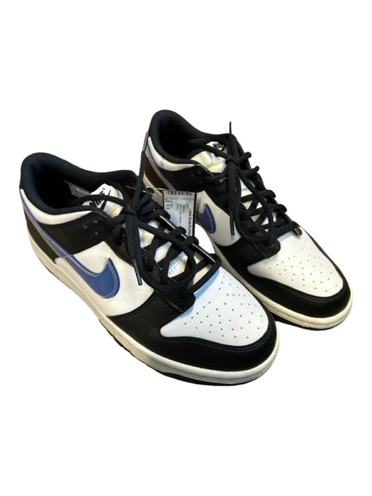 Nike Shoe Size 8.5 Black & Blue Leather Lace Up Athletic Sneakers Black & Blue / 8.5