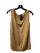 St John Size XL Tan Wool Blend Sleeveless Round Neck Heathered Tank Top Tan / XL