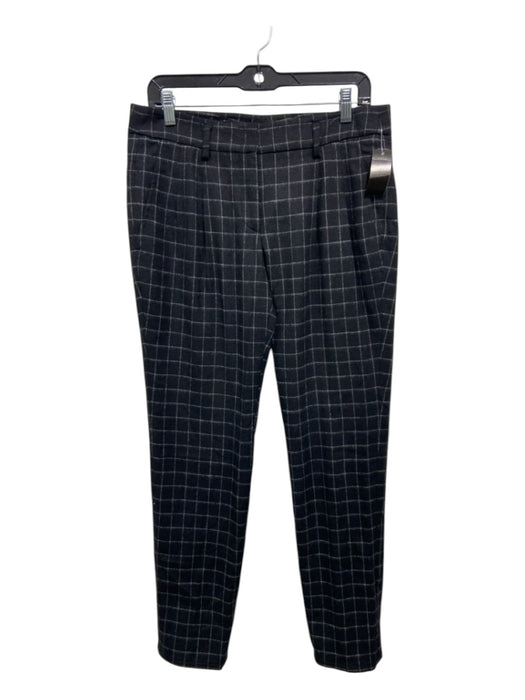 Akris Punto Size 6 Black & Gray Wool & Polyamide Blend Plaid Low Rise Pants Black & Gray / 6