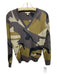 Burberry Brit Size S/P gray & green Cashmere Camo V Neck Long Sleeve Sweater gray & green / S/P