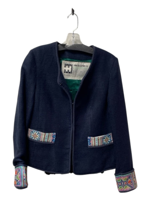 China Collection Size Est Small Navy & Multi Acrylic & Polyester Beads Jacket Navy & Multi / Est Small