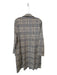 Mello Day Size L Black & Tan Polyester Blend Plaid Coat Black & Tan / L