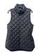 Athleta Size M Black Nylon Quilted Zip Mock Neck Vest Black / M