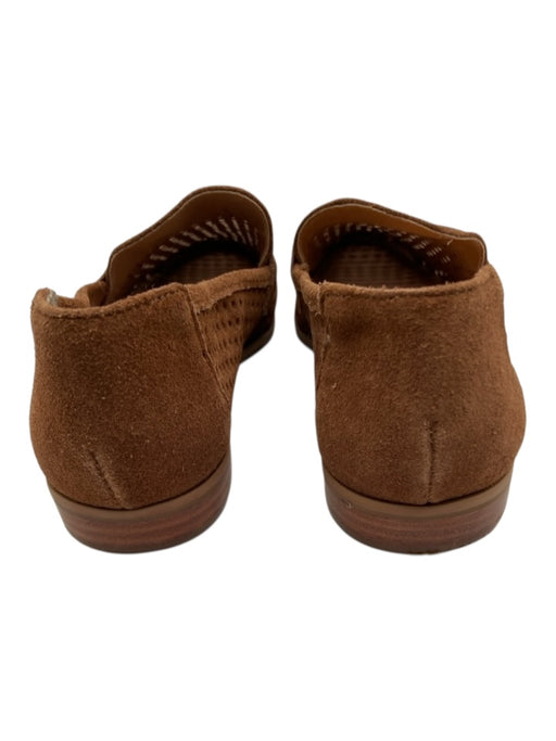 Saks Fifth Avenue Shoe Size 6 light brown Suede Perforated Penny Loafers light brown / 6