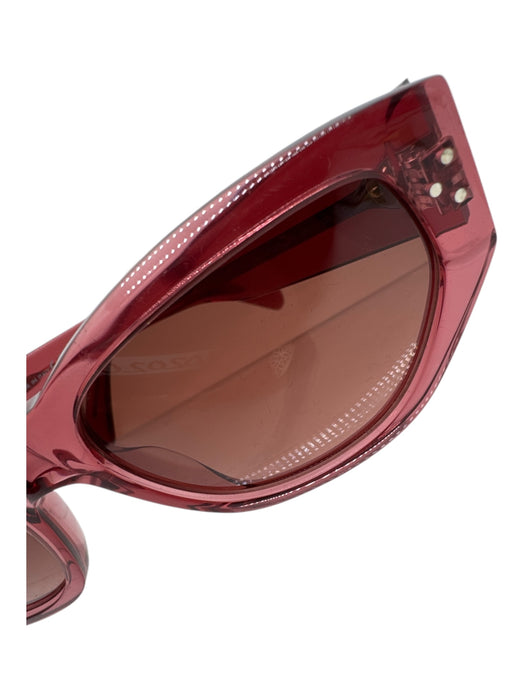 Celine Pink Acetate Cat Eye Transparent Sunglasses Pink