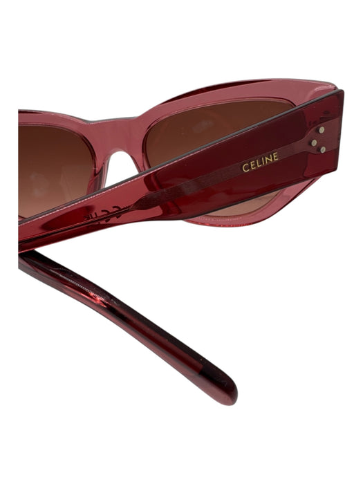 Celine Pink Acetate Cat Eye Transparent Sunglasses Pink