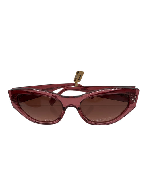 Celine Pink Acetate Cat Eye Transparent Sunglasses Pink