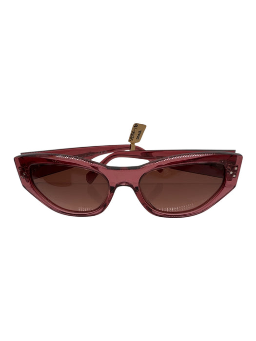 Celine Pink Acetate Cat Eye Transparent Sunglasses Pink