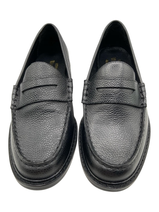 Weejuns Shoe Size 7 Black Pebble Leather Low Heel Penny Loafers Black / 7