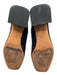 Vince Shoe Size 6.5 Black Suede Square Toe Block Heel Ankle Booties Black / 6.5