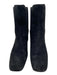 Vince Shoe Size 6.5 Black Suede Square Toe Block Heel Ankle Booties Black / 6.5