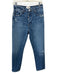 Frame Size 24 Medium Wash Cotton Blend Distressed High Rise Button Fly Jeans Medium Wash / 24