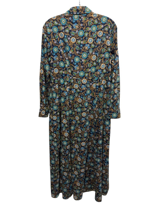Livro Size XS blue, green, marigold Cotton Floral Button Down Maxi Dress blue, green, marigold / XS
