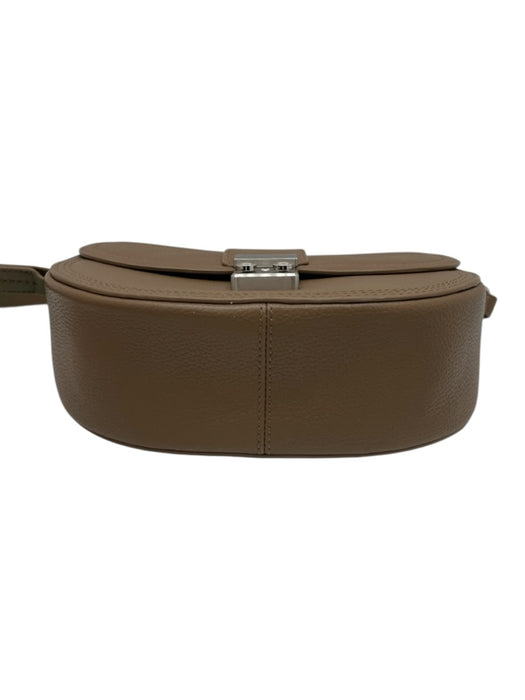 3.1 Phillip Lim Light Brown Leather silver tone hardware Flap pocket Satchel Bag Light Brown / S