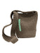 Taupe Textile Woven Pouch Crossbody Bag Taupe / S