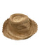 Wyeth Beige Straw small brim scallop edge Hat Beige / One Size