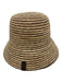 Catarzi Tan & brown Straw Stripe Bucket Hat Tan & brown / One Size