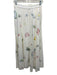 Caroline Constas Size 2 Cream & Multi Linen Blend Embroidered Zip & Button Skirt Cream & Multi / 2