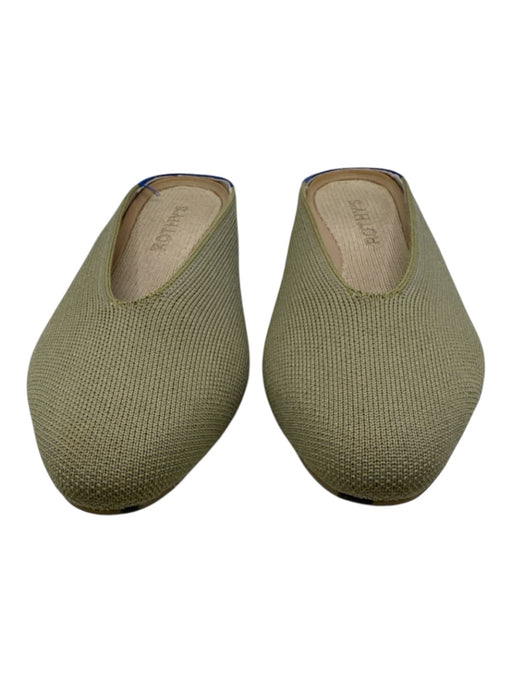 Rothy's Shoe Size 6 Green Synthetic Knit Pointed Almond Toe Mule Flats Green / 6
