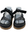 Alohas Shoe Size 36 Black & Brown Leather Upper Knot Velcro Sandals Black & Brown / 36