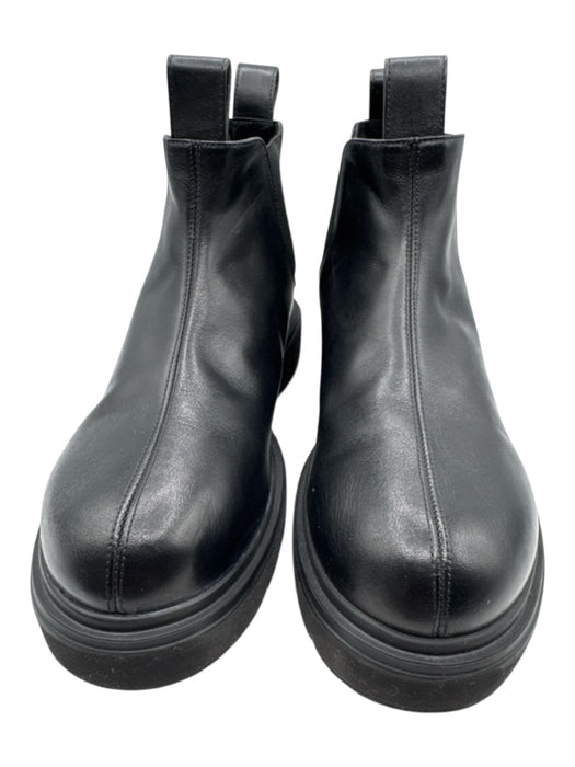 Mansur Gavriel Shoe Size 37 Black Leather Lug sole Ankle Chelsea Boots Black / 37