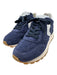 Voile Blanche Shoe Size 37 Navy Blue & White Suede Perforated Low Top Sneakers Navy Blue & White / 37